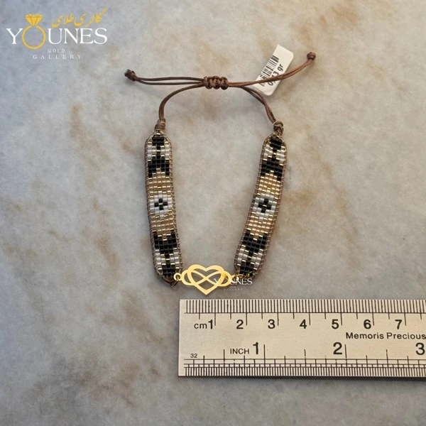 دستبند میوکی قلب و بینهایت طلا